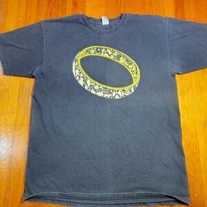 Tee Fury Lord of the Rings Ring Graphic T Shirt Men's Size Large Black Cotton